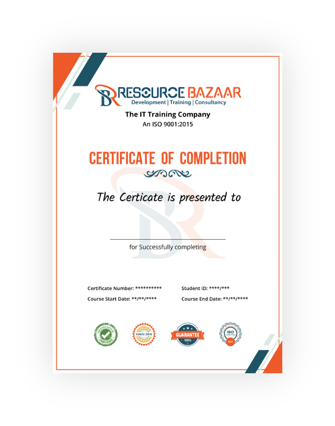Resource Bazaar Technologies Certifiecate