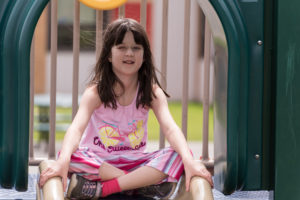 Holly at a playground